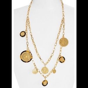 Elegant Gold Coin Pendant Necklace